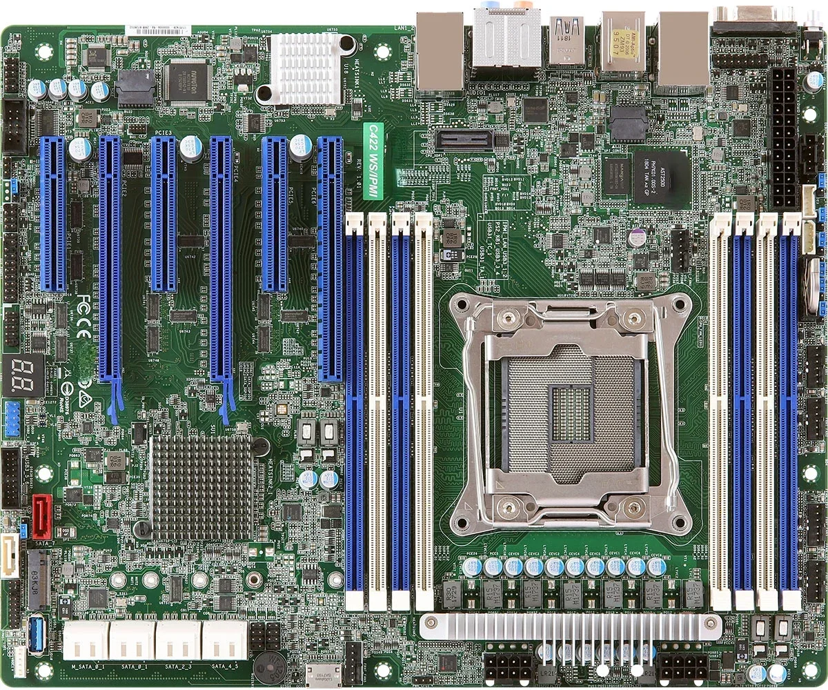

Материнская плата для рабочей станции C422ws/IPMI с одним слотом для процессора Lga2066 DDR4 Skylake-W