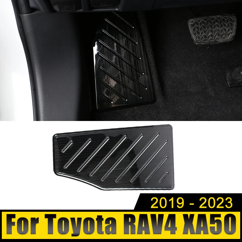 

Car Accessories For Toyota RAV4 2019-2021 2022 2023 RAV 4 XA50 Hybrid Stainless Footrest Pedal Plate Cover Trim Non-Slip Pad