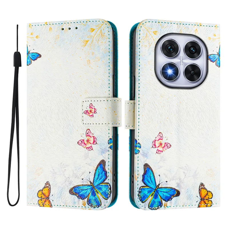 Luxury Flip Leather Case - Elegant Floral Wallet Design 2025