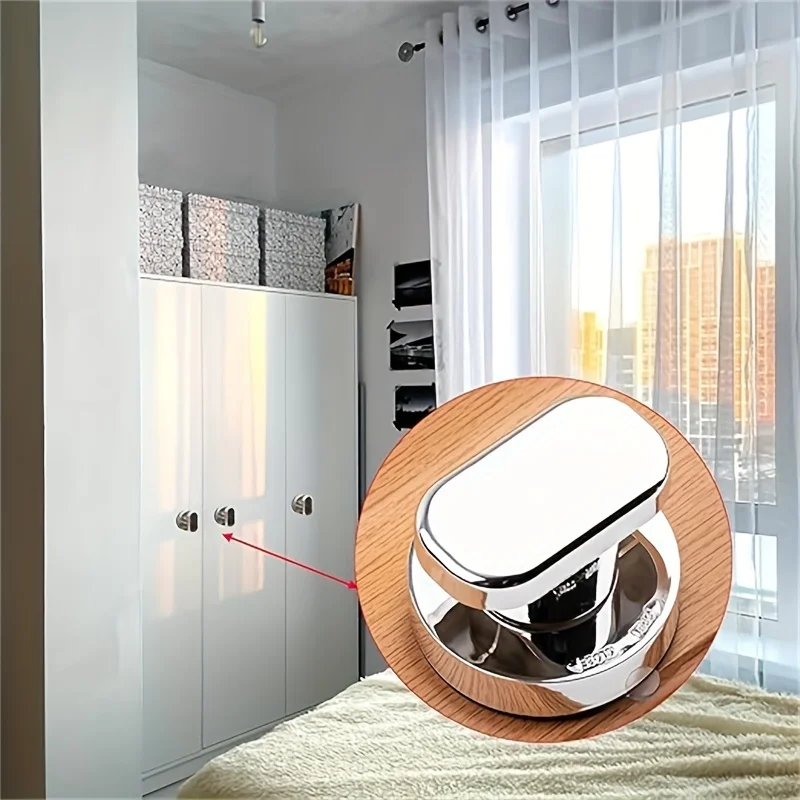 Door Knobs Cabinet Drawer Knobs Handle Drawer Push Pull Suitable for Sliding Door Glass Door Cabinet Door Without Drilling Easy to Install