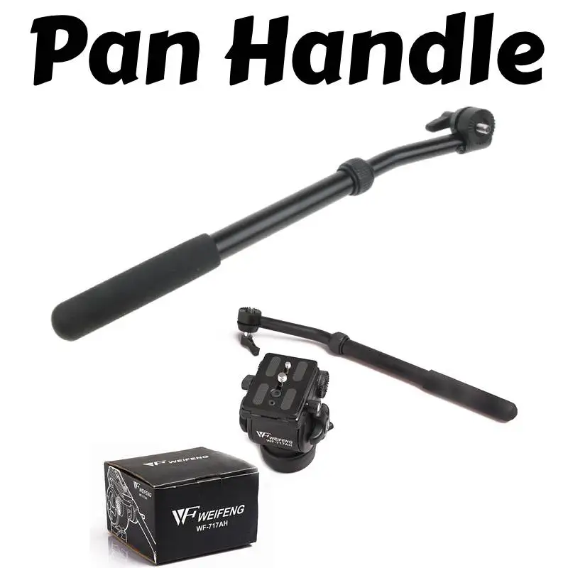 Pan Bar Handle Arm para Video Studio Tripé de Câmera Fluido Drag Head Heavy Duty