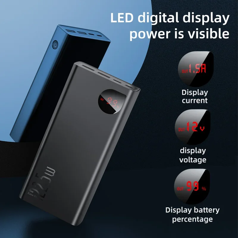 Baseus Power Bank 10000mAh 22.5W PD Fast Charging Powerbank Portable External Battery For iPhone 15 14 12 13 Pro Samsung Huawei 5