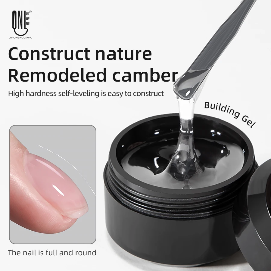 RSNAIL 15g Nail Builder Leveling Gel Multi-Functional Gel Nail Polish Soak Off UV/LED Clear Adhesive for Building Nails