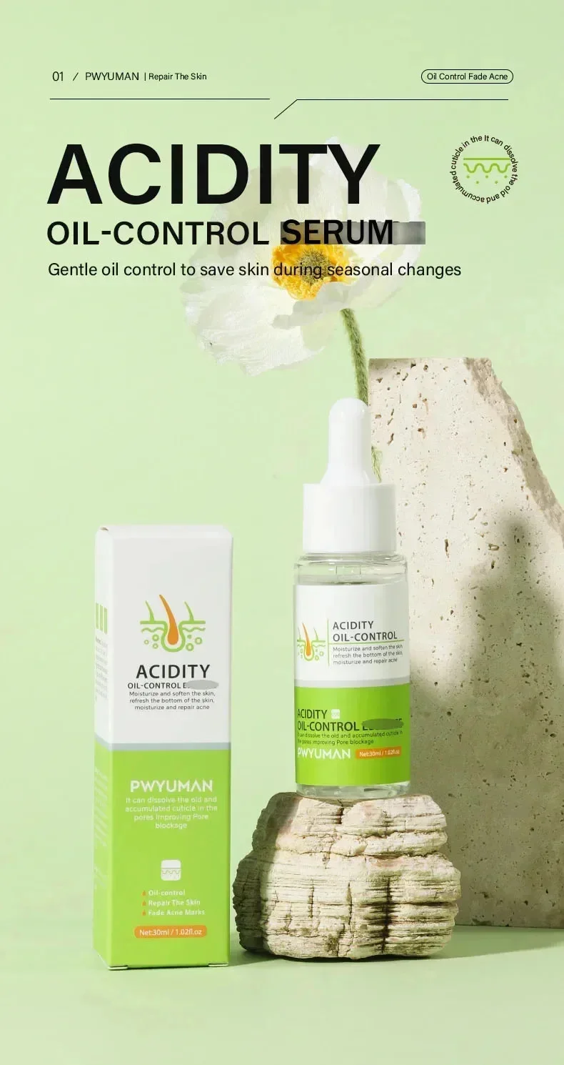 Description Picture 6 of itemAcidity Pore Shrink Face Serum Remove Blackhead Acne Spot Oil Control Moisturizing Repair Nourish Pores Firming Smooth Skin Care