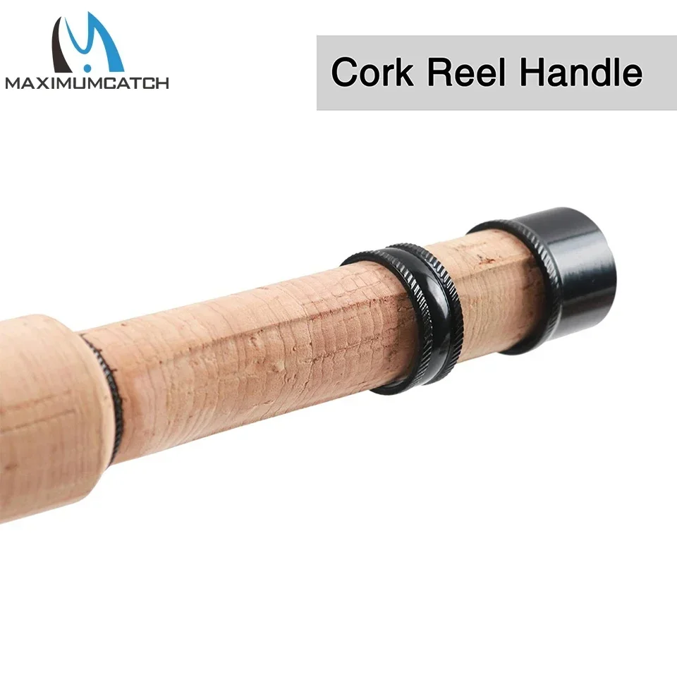 MAXCATCH Cruiser Fly Fishing Rod 2/3/4WT 7ft 7.5ft 8ft 6 Section Fast Action IM10 Carbon Blank AA Reel Seat Extra Hard Tube