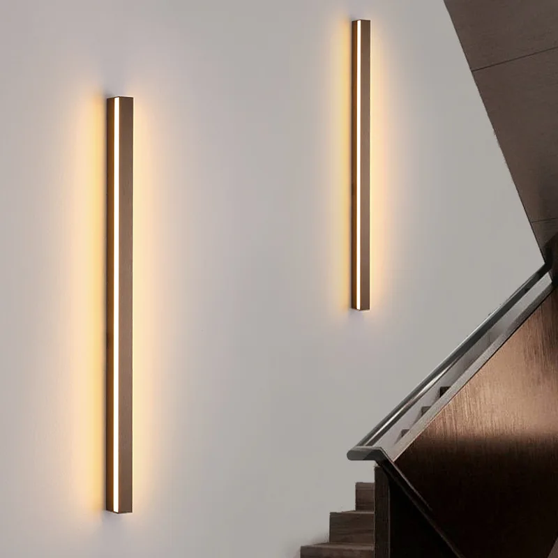 Superlong Minimalist LED Wall Light AC85~265V 200CM Line Sconce Lamp For Indoor TV Background Aisle Living Room Villa Decoration led light led wall lamp wall light