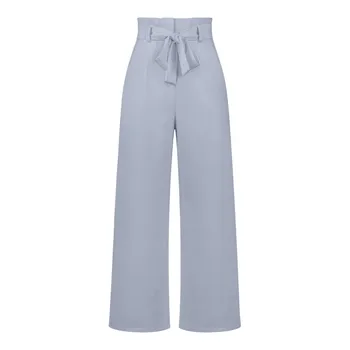 Dress Pants for Women Business Casual Petite Women Wide Leg High Waist Trousers Lightweight Loose Linen Pants Women Summer 6