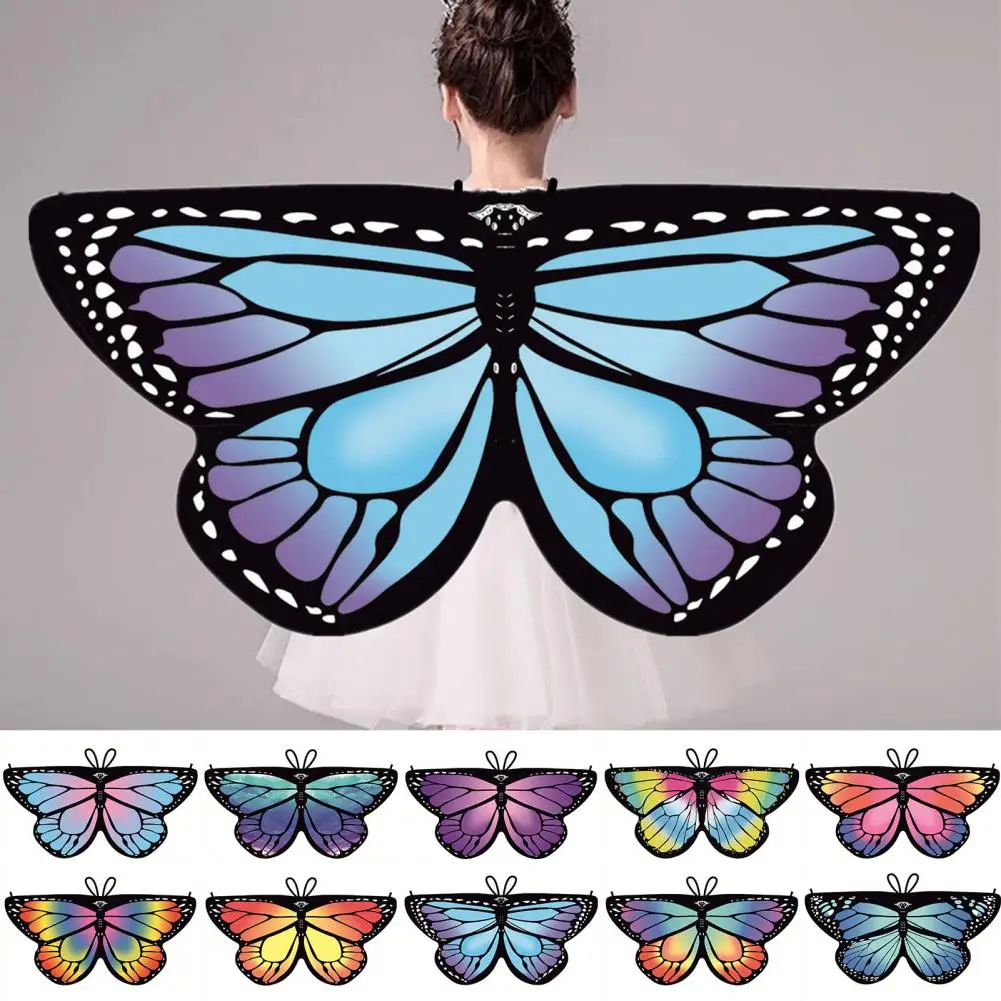 Bambini Butterfly Performance Wings Cosplay Halloween Cape Dress Up Halloween Butterfly Wings Toddler Belly Dance Butterfly Wings