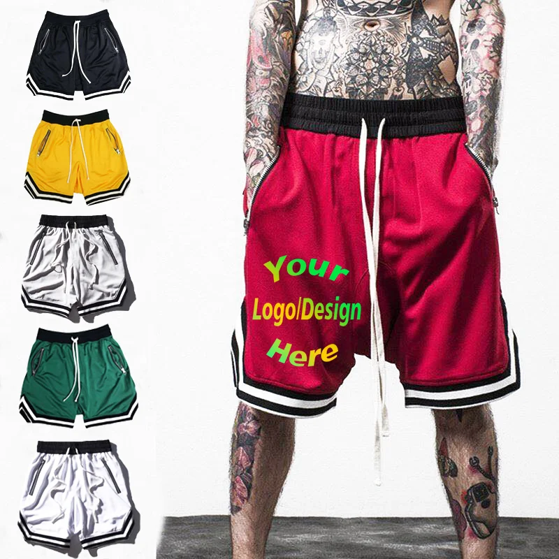 

Персонализированные мужские баскетбольные тренировочные шорты с именем на заказ, летние новые штаны для бега