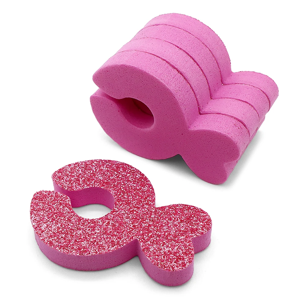 4Pcs Pink Heart EVA Toe Separators Pedicure Kit Nail Supplies For Professional Soft Toe Finger Dividers Nails Accessories Toolss