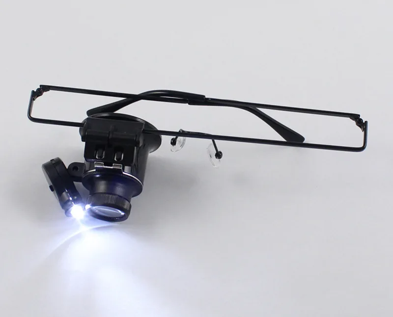 

Monocular Glass Magnifier Watch Jewelry Repair Tools LED magnifying glass watch clock loupe lens