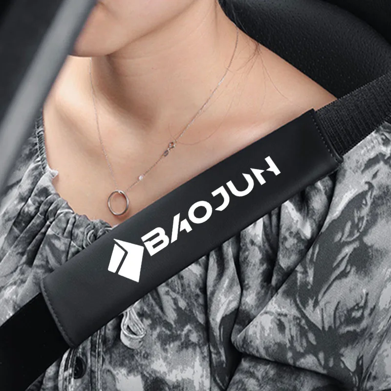 

Safety Belt Shoulder Pad Cushion Protector Non-slip Seat Belt Cushion For Baojun 510 730 360 560 RS-5 530 630 Car Accessories