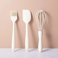 Ensemble de cuisson en Silicone, spatule à crème pour gâteaux, grattoir, fouet à œufs domestique, brosse à huile pour Barbecue, Gadget, fournitures de cuisine 4
