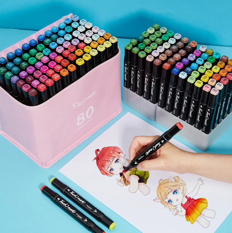 12/36 Colors Skin Color Markers Set Art Students Children Anime Hand  Painting Color Pencils Double-ended Oil-based Drawing Pens - AliExpress