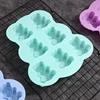 3D Lovely Bear Cake Mold Animal Cookie Silicone Mould For Chocolate Candy Kitchen Fondant Supplies Cupcake Topper Decorating 4