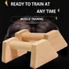 Push-up Stand Wood Pushup Bars Exercise Non-Slip Parallettes Handle Stands Calisthenics Fitness Equipment Home Strength Training 3