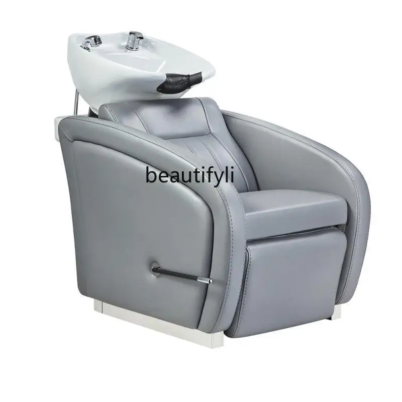 New Shampoo Chair Beauty Hairdressing Adjustable Flushing Bed Cross-Border Modern Simple Hair Salon Massage Couch