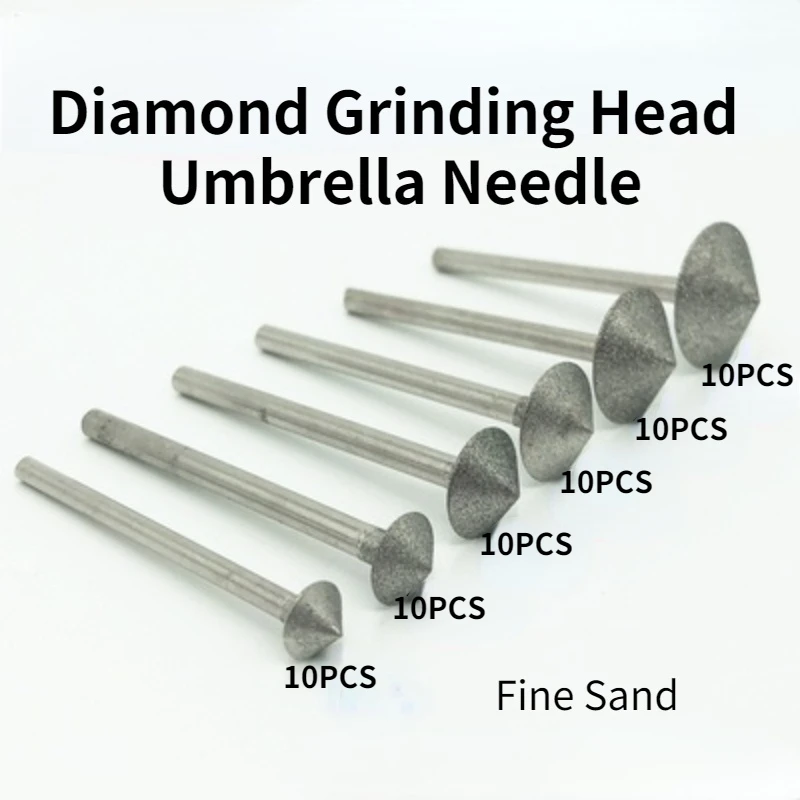 Umbrella Needle Fine Sand Diamond Grinding Head/ Grinding Wheel
