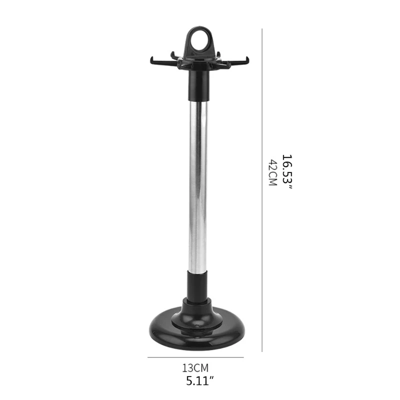 2024 New Multi-purpose Kitchenware Stand with 6 Hooks Flexible Cooking Tools Organizer Rotatable Kitchen Utensil Holder for Home