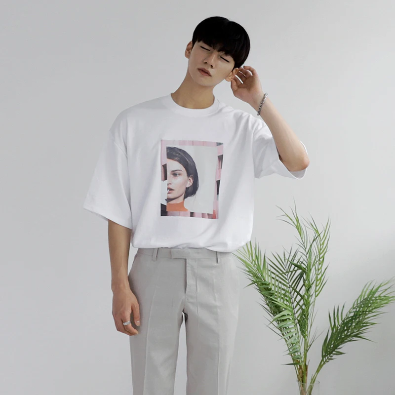 

MRCYC New Men's And Girls' Korean T-Shirt Trendy Short Sleeves