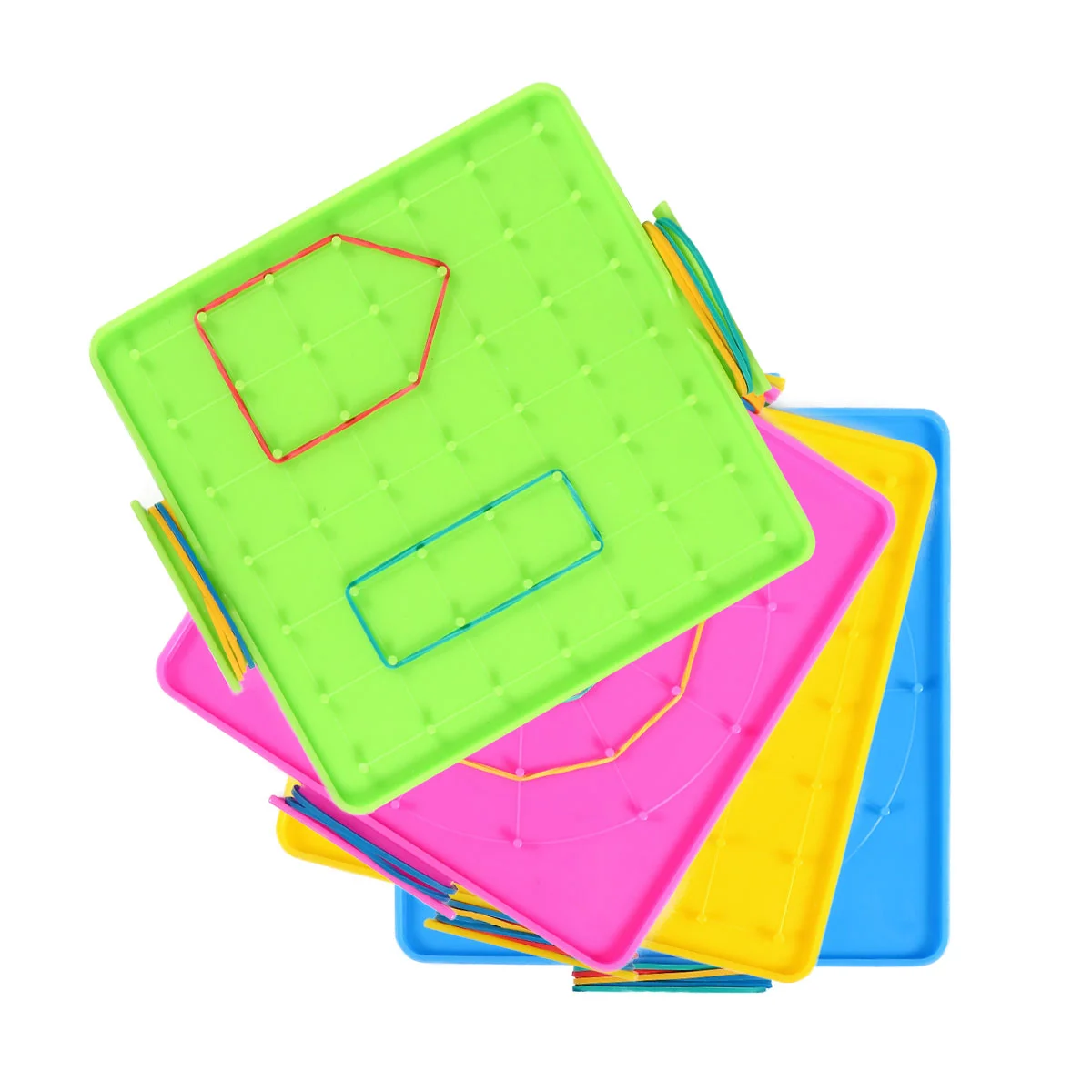 

Geoboard Learning Material Geometric Geoboards Toys Double-sided Geoboard Plastic Geoboard Toy Kids Early Learning Toys