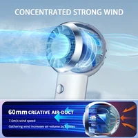 Nouveau Ventilateur Portable Ultra-léger 2026 de 60g, Mini Ventilateur de Poche Rechargeable pour Voyage et Shopping 5