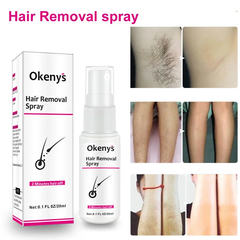 2 Minutes Fast Hair Removal Spray Painless Hair Growth Inhibitor Leg Arm Armpit Permanent Depilatory for Ladies Men Repair Care hair removal spray,hair growth removal inhibitor