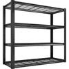 40" W Garage Shelving 2240 LBS Storage Shelves Heavy Duty Shelving 4-Tier Adjustable Metal Shelves for Garage Shelves Rack 2