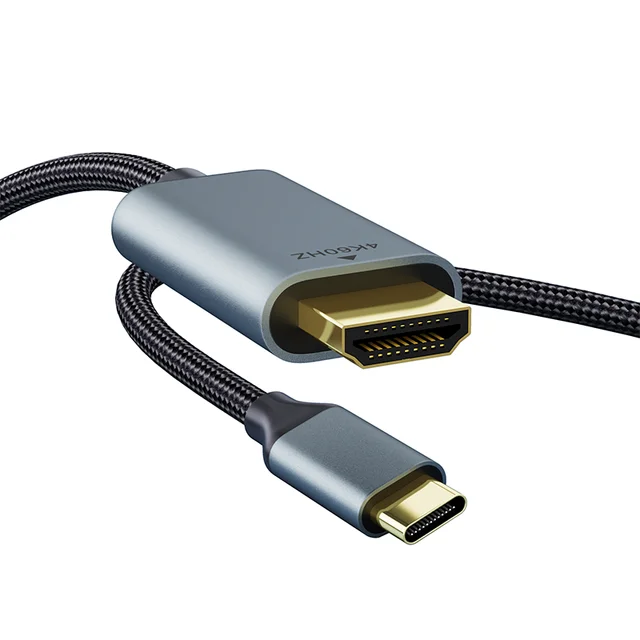 Vothoon Type USB-C to HDMI Cable Adapter 4K 60Hz One-way Transmission Audio Cable Compatible with USB-C MacBook Pro Galaxy S25U