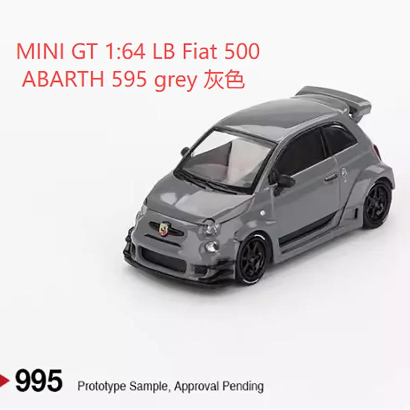MINI GT 1:64 scale alloy car model, LB Fiat 500 ABARTH 595