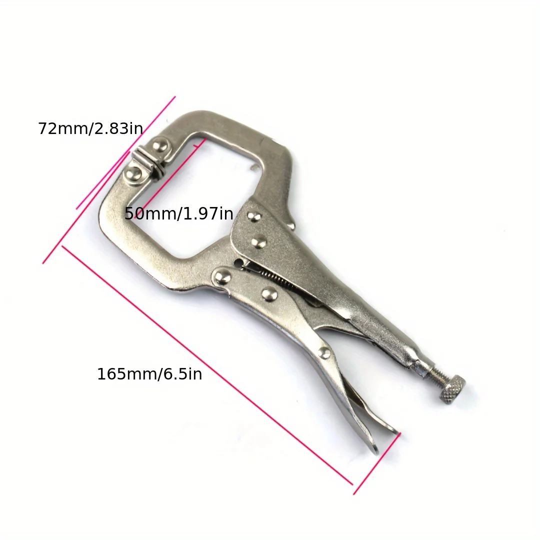 6 Inch Industrial Grade C-Clamp Set Heavy Duty Steel Woodworking Pliers