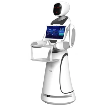 Robot per la consegna di pasti, ristorante dell'hotel, ristorante, consegna di pasti intelligente, cibo in esecuzione completamente automatico