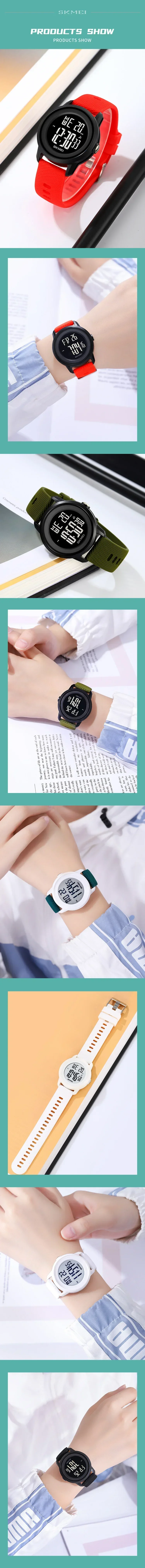SKMEI 2218 Luxury Alarm Digital Watches for Women Men Waterproof Sports LED Display Mens Womens Wristwatches 1893 Relojes Mujer