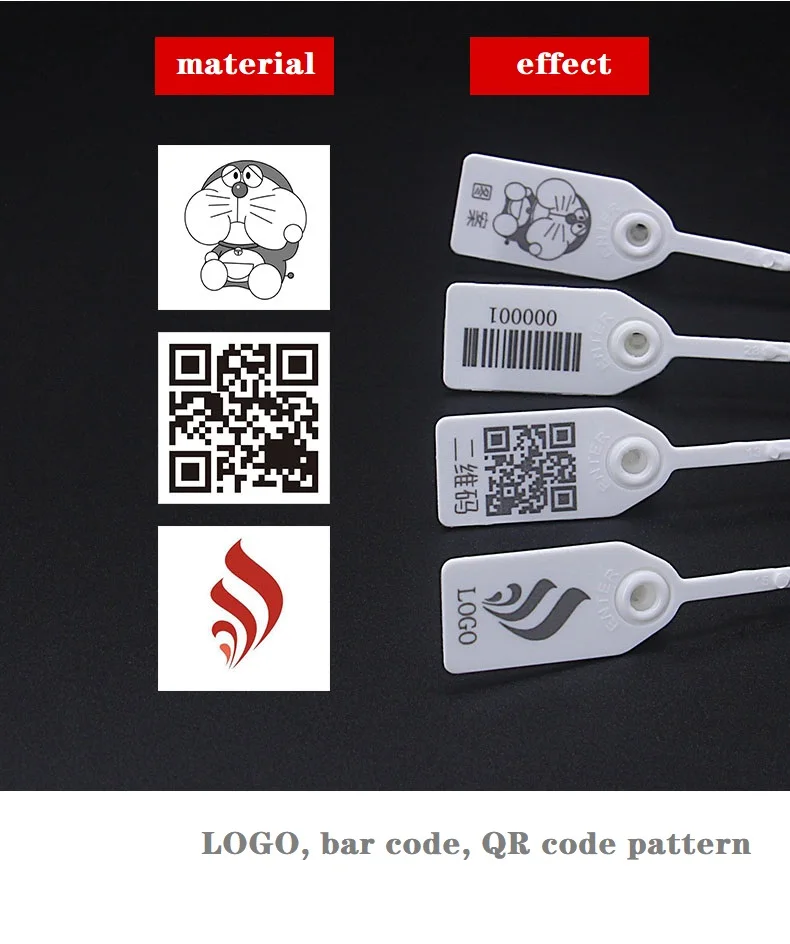 100Pcs Garden Plant Labels Plastic Plant Tags DIY Garden Decoration Tools Disposable Tie Laser Printing QR Code Text Pattern