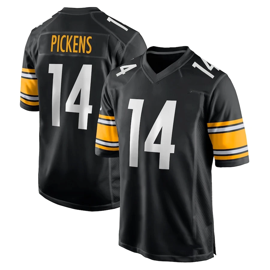 thumbnail image 1 of Camisetas de fútbol bordadas de Pittsburgh personalizadas para hombres, mujeres y jóvenes Watt Pickens Fields Wilson Shirts, 1 of 4