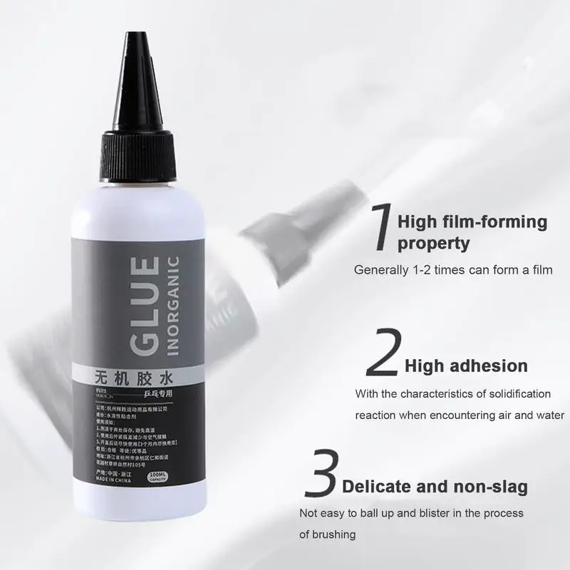 100ML Pingpong Racket Rubber Adhesive Fast Filming Water Based Professional Inorganic Rubber Glue Table Tennis Paddle Glue water glue table tennis glue