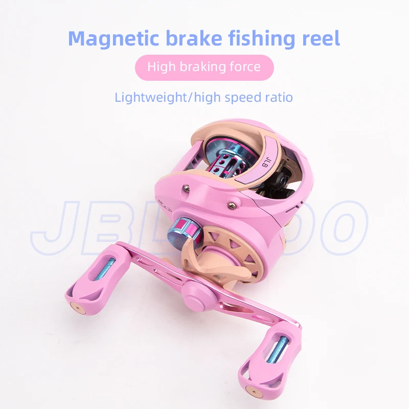 

Topline Tackle Baitcasting Reel 18+1Casting Reel Maiden Powder 7.2:1 Gear Ratio Fake Bait Fishing Reel with Standard Pesca