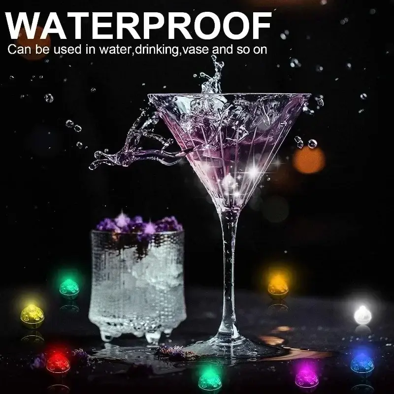 100/10Pcs Mini LED Balloon Light Colorful Flashing Luminous Tumbler Ball Lamp Lantern Light Christmas Wedding Party Decorations - Image 4