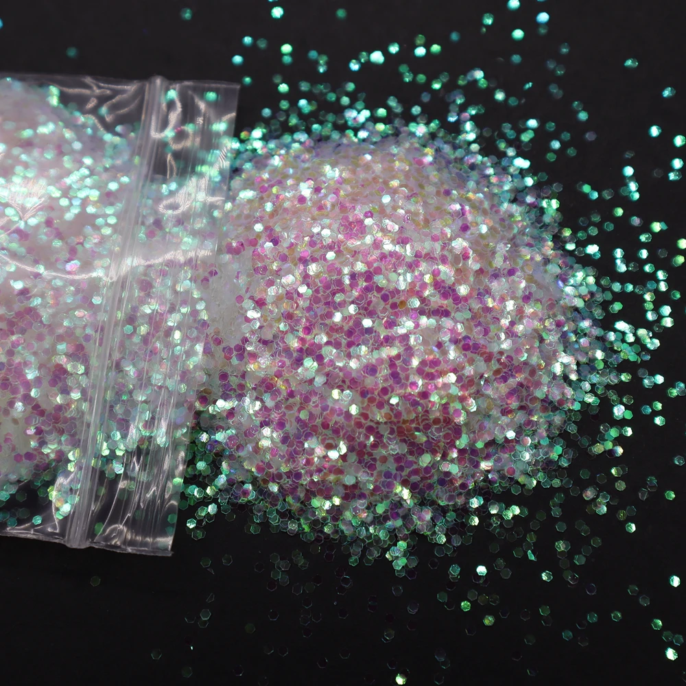 Luxurious Champagne Silver & Gold Fine Nail Glitter Powder