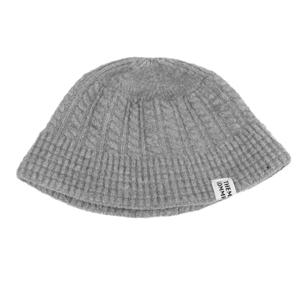 

Knitted Hat Soft Knit Women's Winter Bucket Hat with High Elasticity for Outdoor Sun Protection Warm Stylish Fisherman for Cold