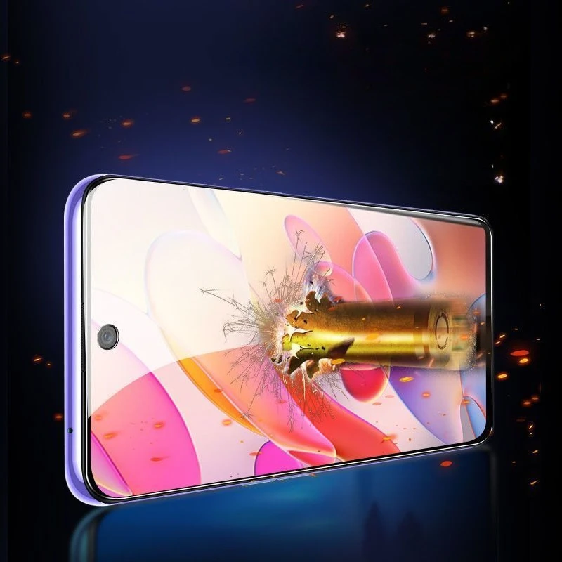 Matte Anti-Blue Tempered Glass Screen Protector with Design - Enhanced Protection Film