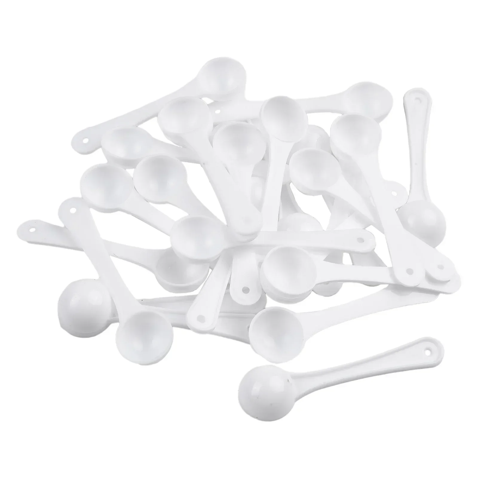 1g Plastic Measuring Spoons Coffee Protein Milk Powder Scoop PP White Durable Kitchen Measuring Scoop 50pcs kitchen measuring spoons measuring spoon set measuring cup and spoon set plastic kitchen scoop