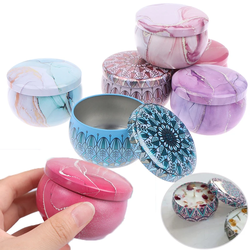 1PC Empty Candle Tin Jars DIY Candle Making Holder Storage Case For Dry Spices Sweets DIY Candle Making Supplie