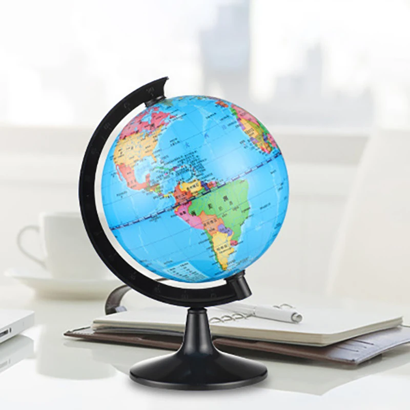 Small World Globe Portable Rotating Globe Learning Geography Decoration Children's Rooms 10.6CM
