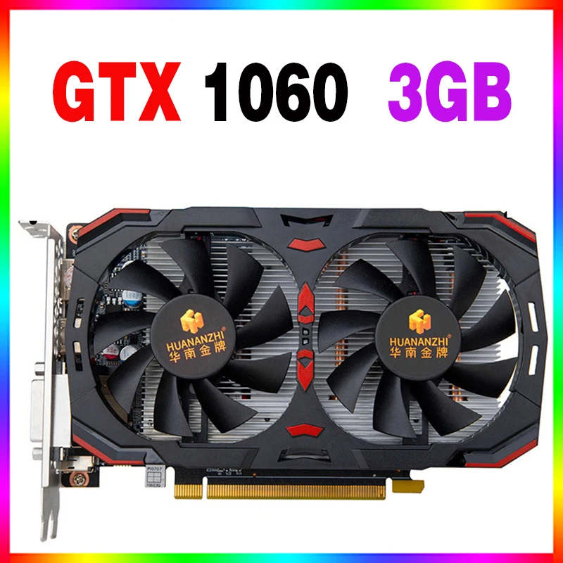 HUANANZHI Video Card gtx650 2gb gtx 1060 6gb gtx 760 1050 750 ti Game Graphics Card rx 560 550 gtx 650 2 gb gtx970 4gb RX580 8GB video card for pc