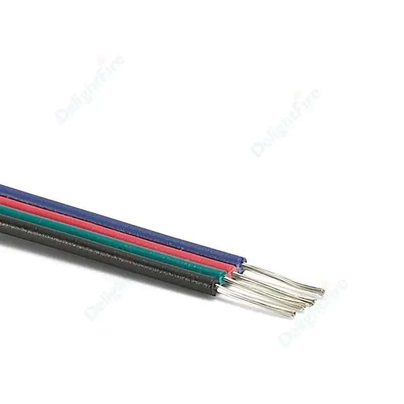 ตัวเลือกสินค้า สายต่อพ่วง LED แบบ 2 3 4 5 6 ขา ขนาด 22 20 18 AWG ความยาว 5 เมตร 10 เมตร สายไฟฟ้าแบบยืดหยุ่น สำหรับแถบไฟ LED 5050 RGB RGBW พร้อมหัวต่อ SM JST