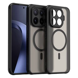 New Luxury Matte Magnetic Shockproof Phone Case - Note 15 Pro Plus (Black)
