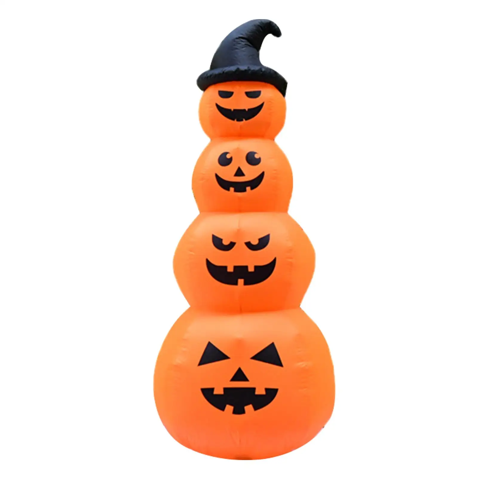

Inflatable Halloween Decorations Adorable wearing Witch Hats LED 7ft Tall for Halloween Front Yard Outside Holiday Decoration
