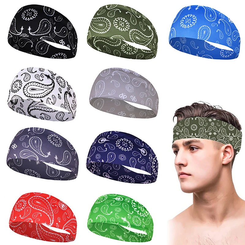 Sports Hair Bands Elastic Yoga Hairbands Absorbing Sweat Headband Women Men Running Fitness Turban Outdoor Gym Head Wrap Bandana - Image 4