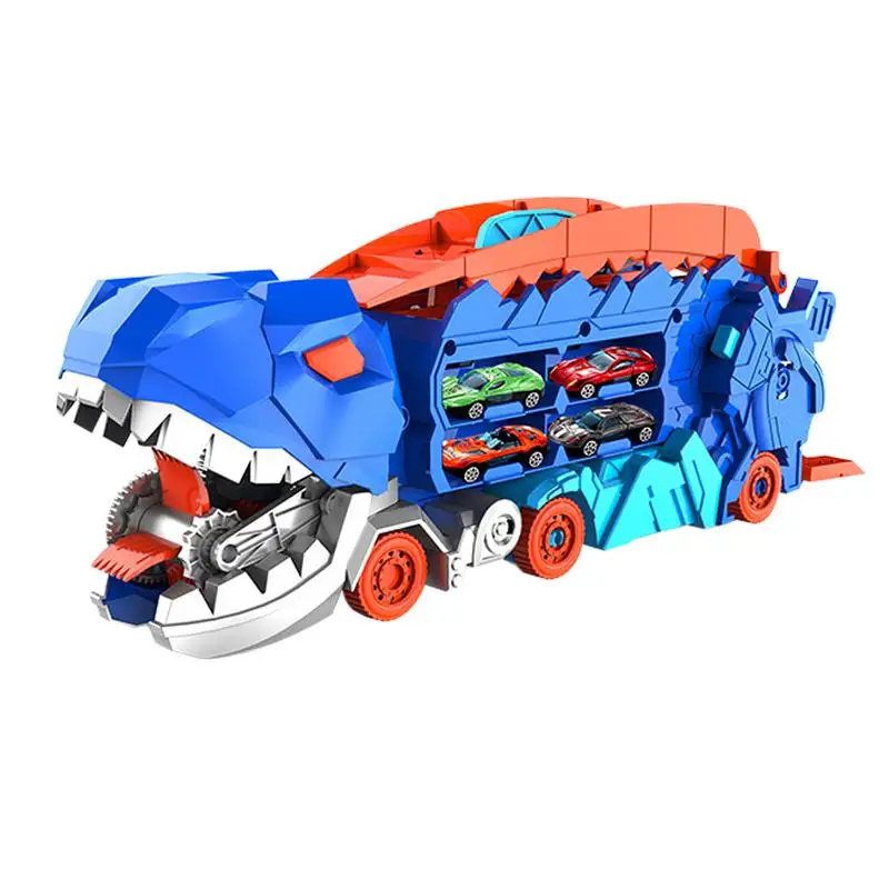 

Dinosaur Car Transformed Toy Safe Dino Car Colorful Cool Holiday Gift Funny Unique Track Car for Thanksgiving Birthdays New year